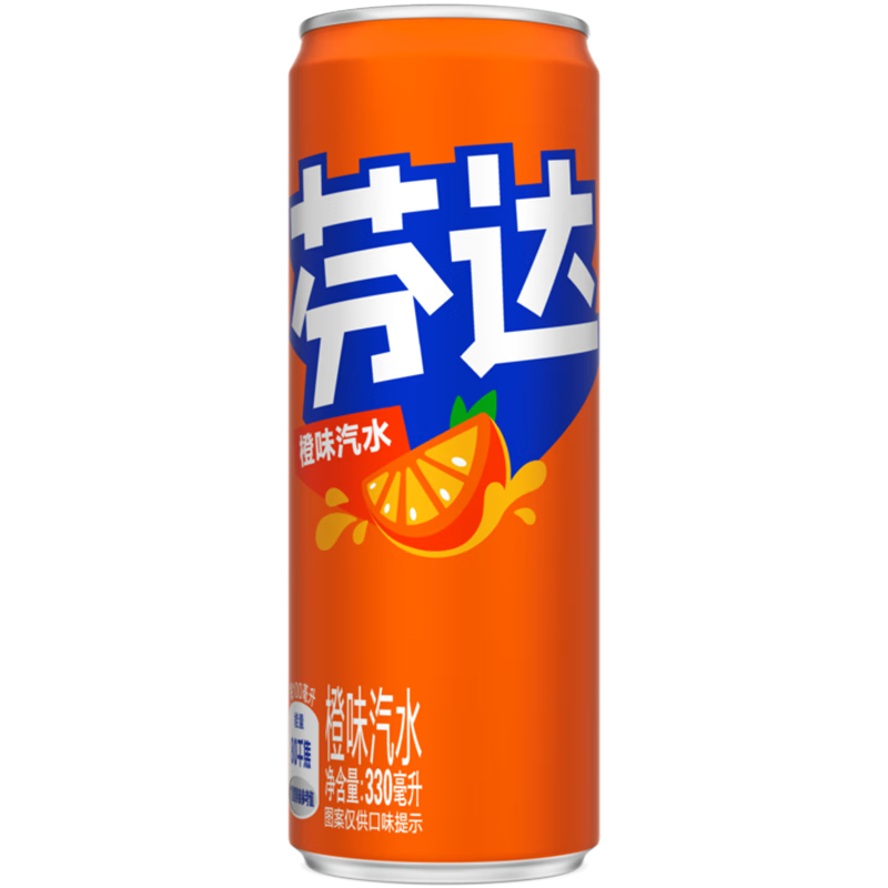 可口可乐（Coca-Cola） 芬达Fanta橙味汽水 摩登罐330ml*24罐 42.65元（需领券）