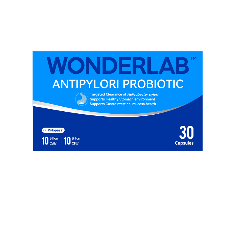 PLUS：WONDERLAB PYLO 抗幽益生菌胶囊 30粒 37.91元包邮（需试用）