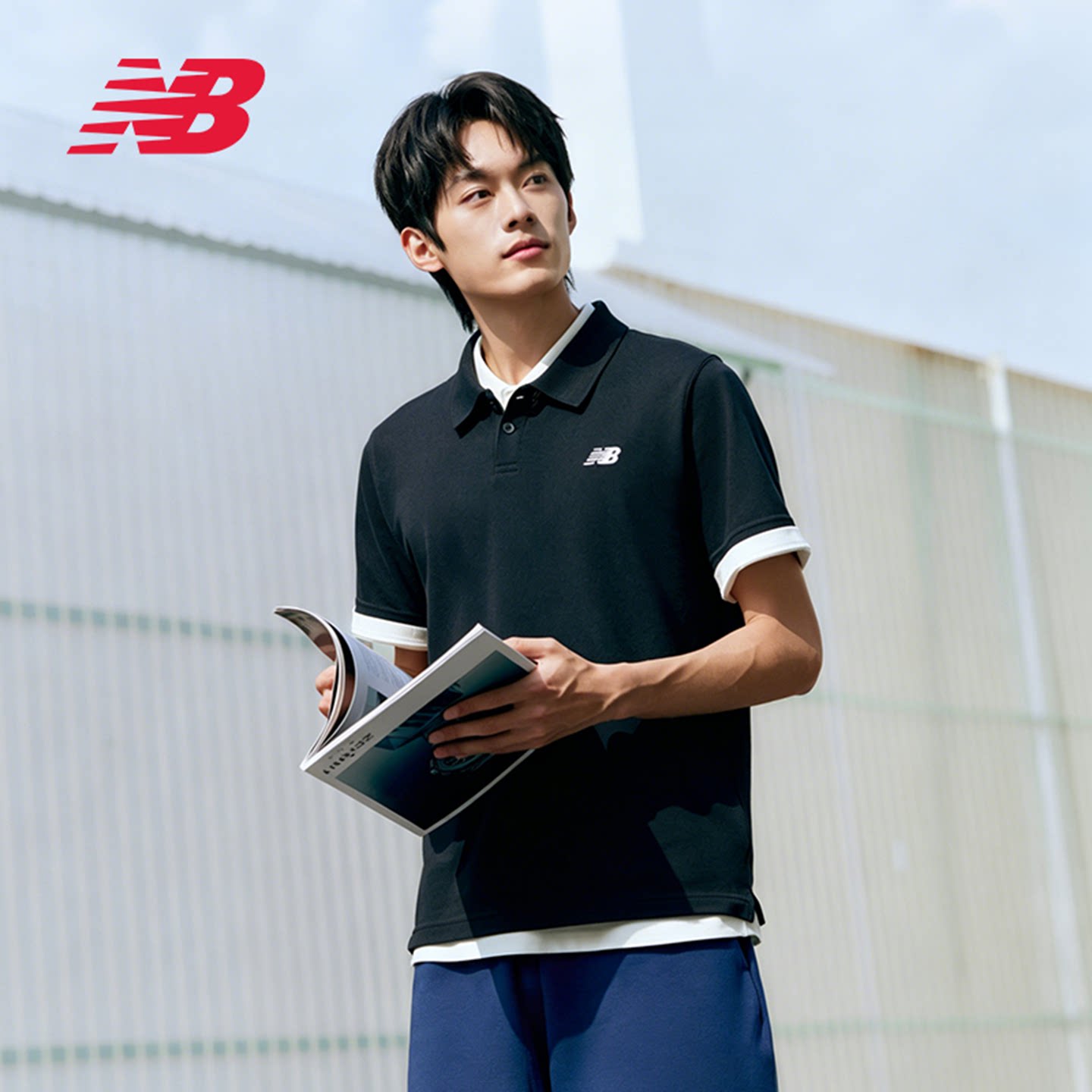 移动端：new balance MT51519 男POLO短袖 119.2元（淘金币可抵8.97元起）