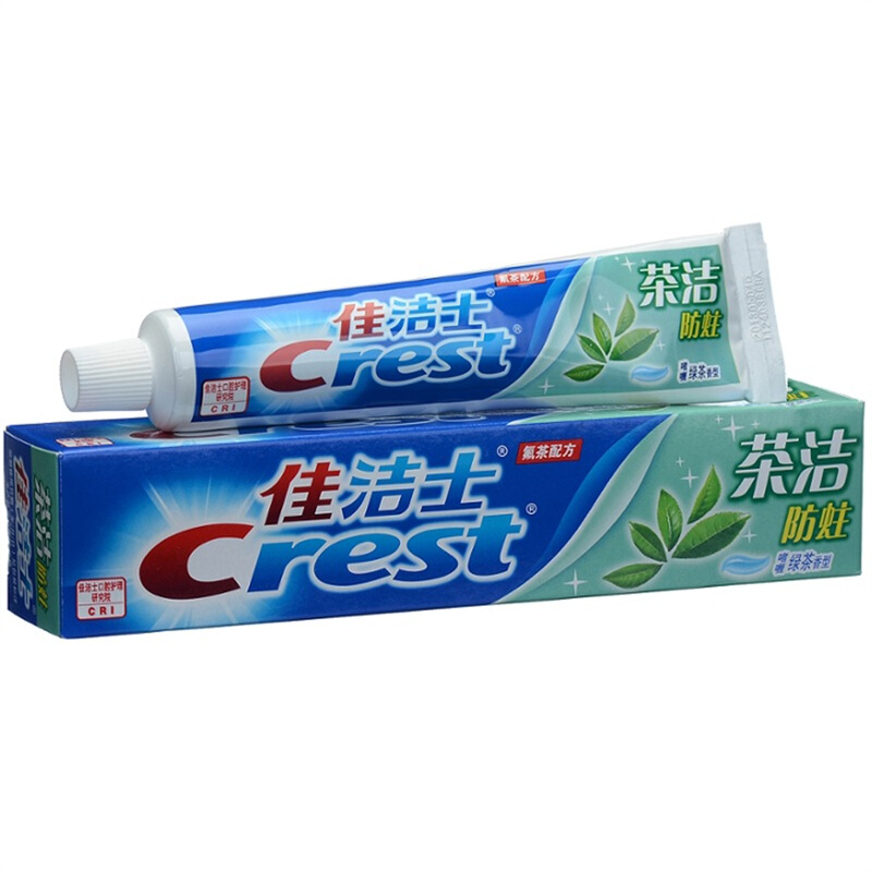 Crest 佳洁士 茶洁防蛀牙膏 啫喱绿茶香型 90g 3元