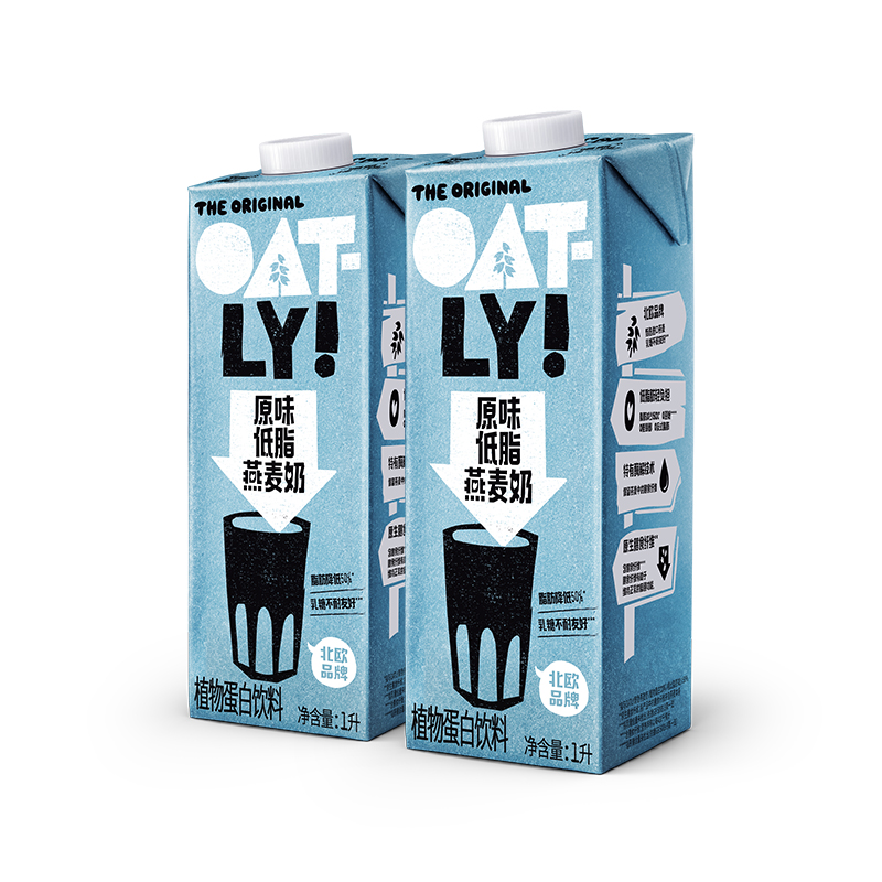 移动端：OATLY 噢麦力 低脂燕麦奶 原味 29.8元（淘金币可抵1.95元起）