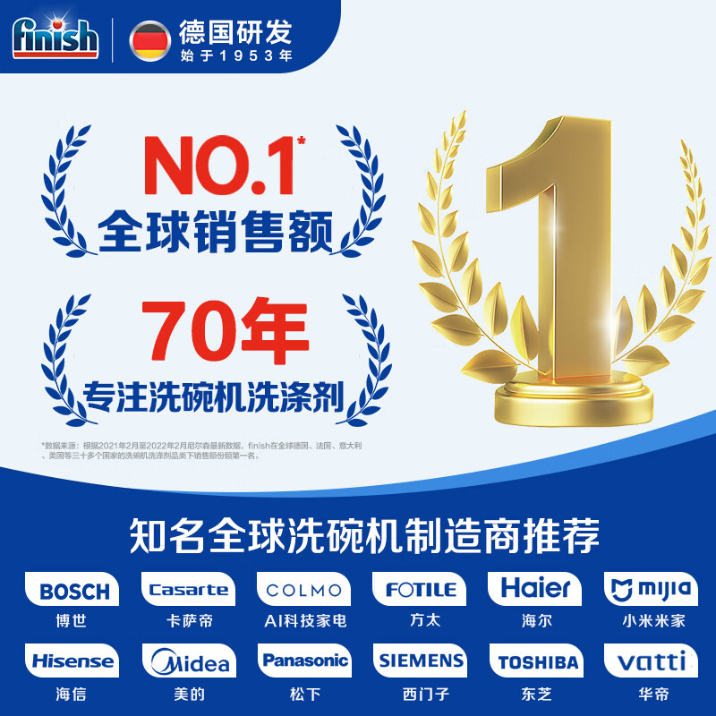 亮碟 0添加 洗碗机专用洗碗凝珠 100颗 102.46元 - 86线报