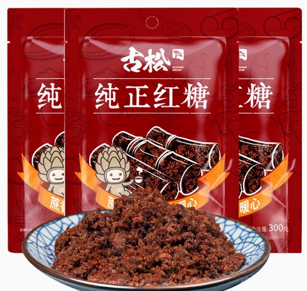 古松 纯正甘蔗红糖 300g*3包 ￥14.9