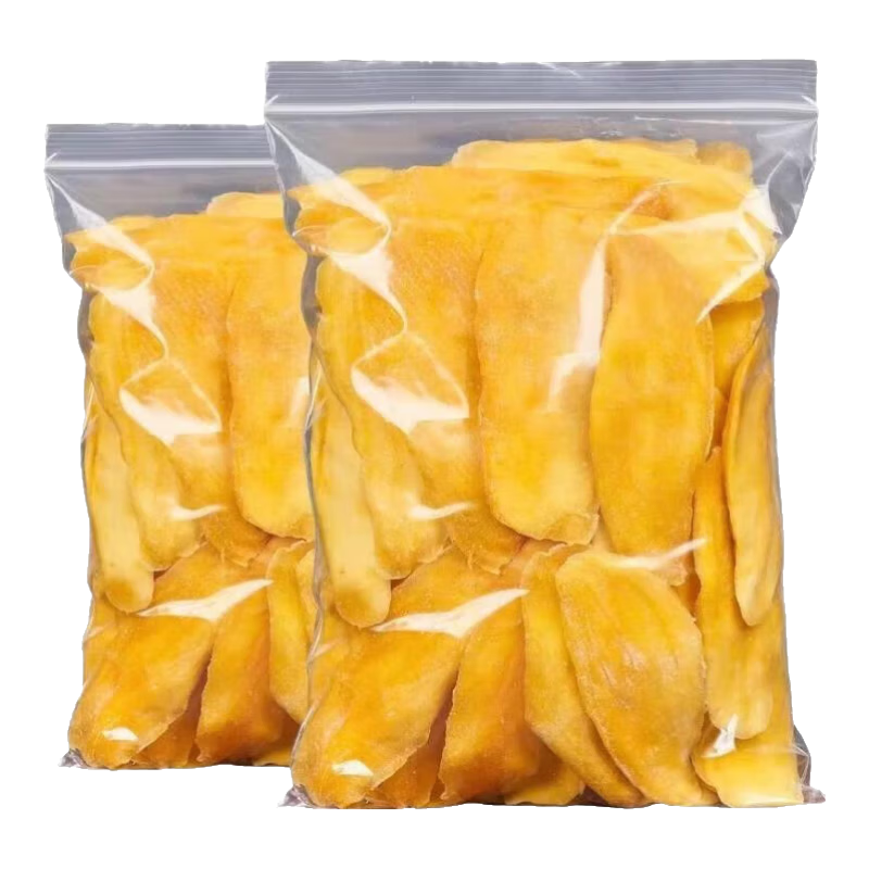 京东自营 芒果干 原切 500g*1袋 12.99元
