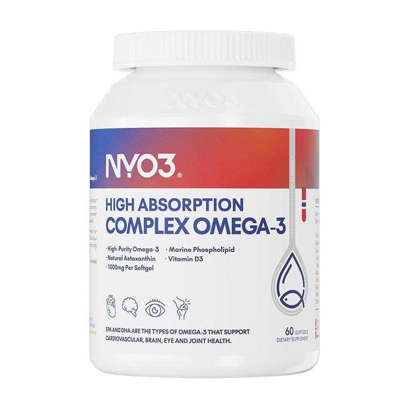 88VIP：NY-O3 海洋磷脂鱼油软胶囊实测95%纯度60粒 62.44元（需买4件，需用券）