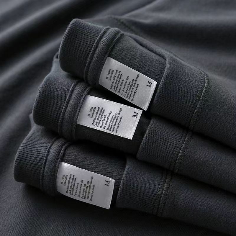 言炼 220g纯棉重磅夏季美式小领口短袖t恤男款纯色宽松大码潮新疆棉 15.25元