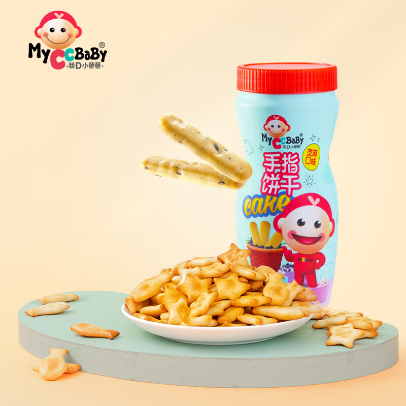 MyCcBaBy 我D小蔡蔡 星星小鱼饼干 手指状-原味 7.89元（需买2件，需用券）