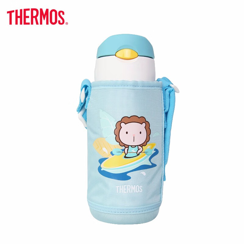 THERMOS 膳魔师 儿童吸管杯 带杯套 630ML 天蓝色 95.1元（需换购）