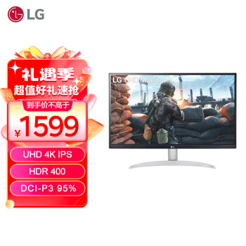 LG 乐金 27UP600-W 27英寸 IPS FreeSync 显示器（3840×2160、60Hz、95% ￥1549