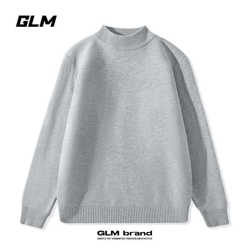 GLM 森马品牌男士冬季毛衣半高领保暖针织衫 33.23元（需用券）