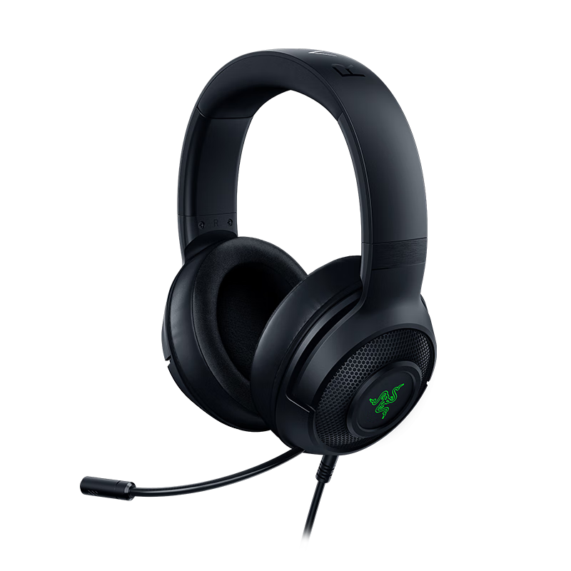 限地区、PLUS会员: 雷蛇（Razer）北海巨妖V3 X 有线头戴式电竞游戏耳机耳麦 RG