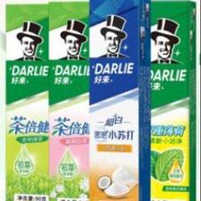 再补券、PLUS：好来（DARLIE）黑人牙膏 超白薄荷茶倍健 90g*4支装 +赠品 25.72元