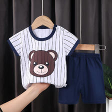 瑄妮薇 儿童T恤+短裤两件套（2套装） 19.5元（需买2件，共39元，需用券）