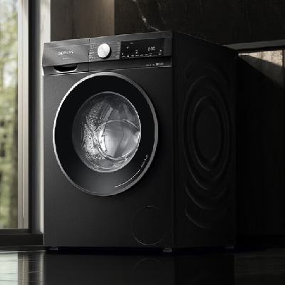 限地区、PLUS会员：SIEMENS 西门子 iQ300曜石黑系列 10公斤滚筒洗衣机全自动带