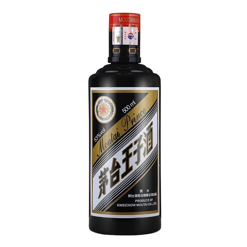 88VIP：MOUTAI 茅台 黑金王子 53%vol 酱香型 500ml 单瓶装 361元