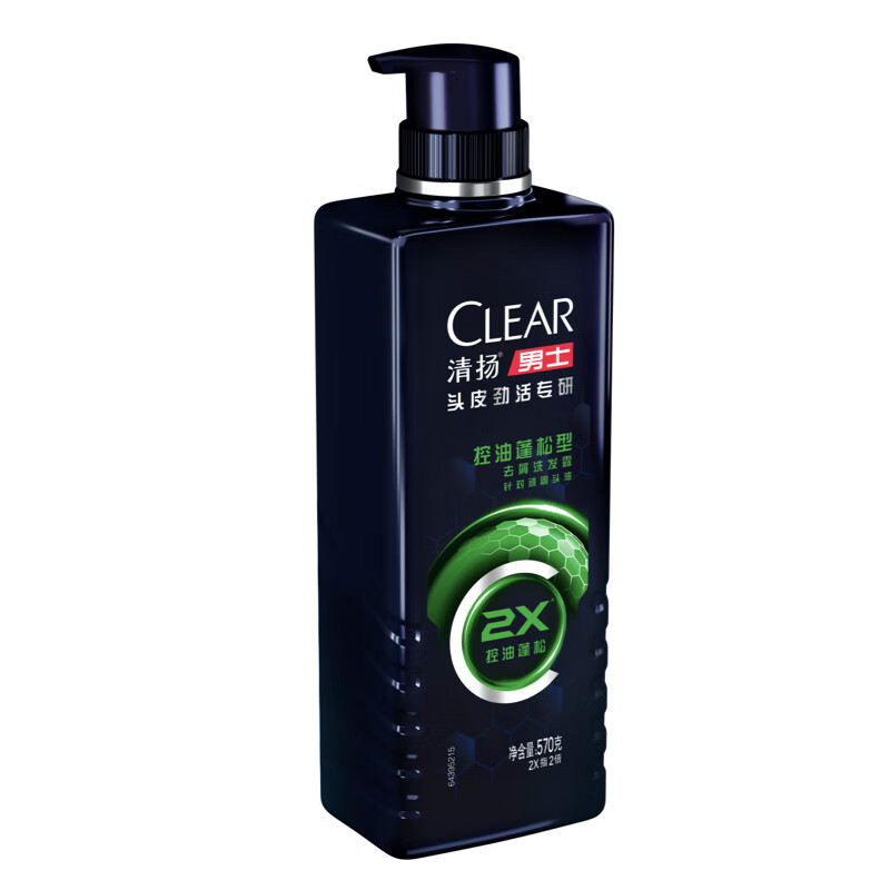 CLEAR 清扬 男士头皮劲活专研控油蓬松型洗发水 570g 14.92元（需买4件，需用券