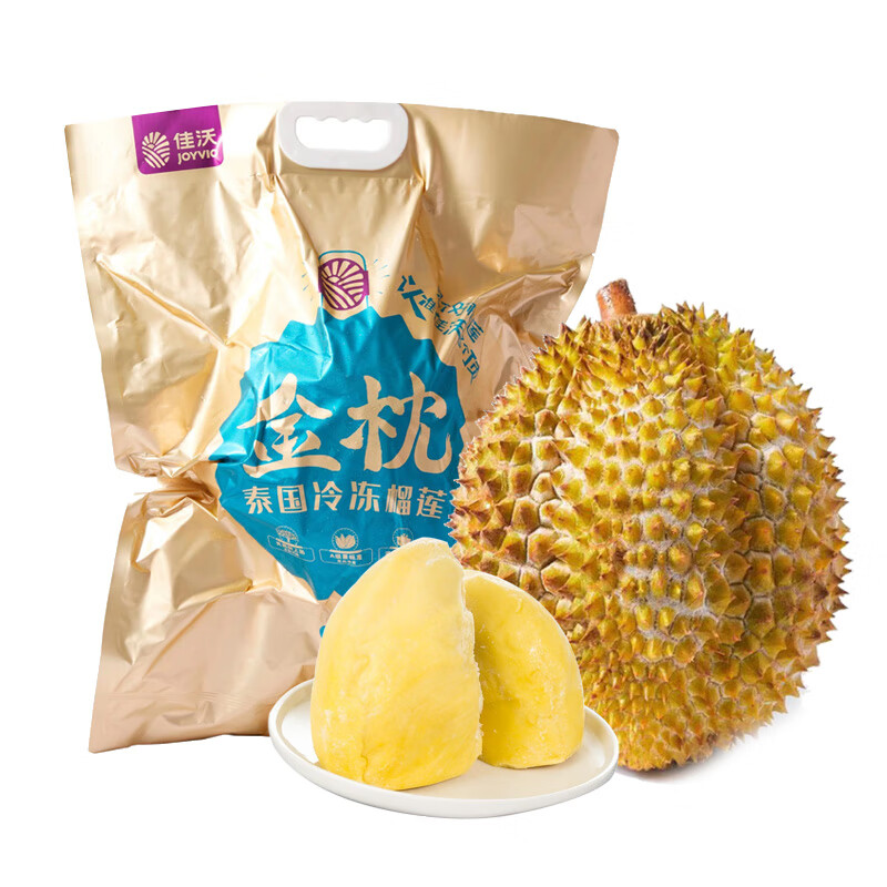 plus会员：joyvio佳沃 泰国金枕榴莲 1粒装 净重1.5-2kg 液氮冷冻 生鲜水果 139.62