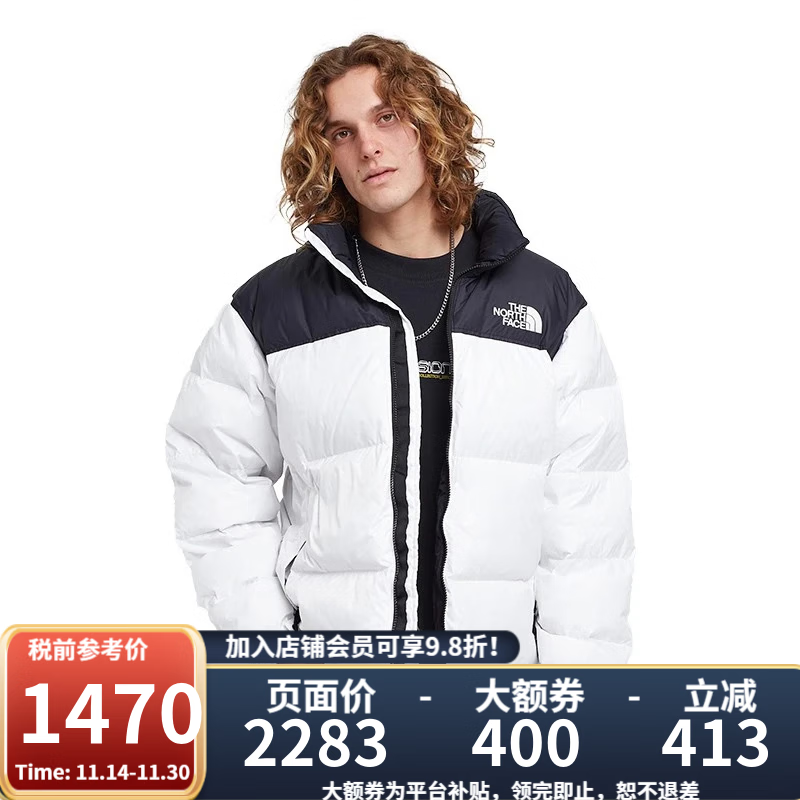 THE NORTH FACE 北面 美版1996Nuptse男女款羽绒服潮牌经典户外700蓬-鸭绒鹅绒随机