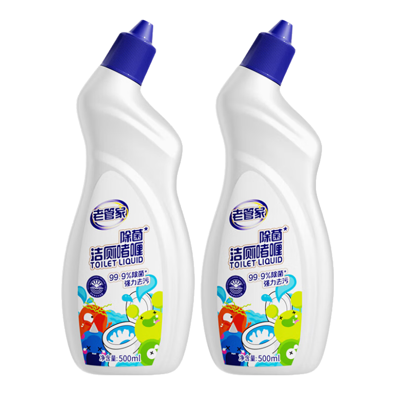 PLUS会员：老管家 洁厕灵 除垢清香型 500ml*2瓶 6.85元（需领券）