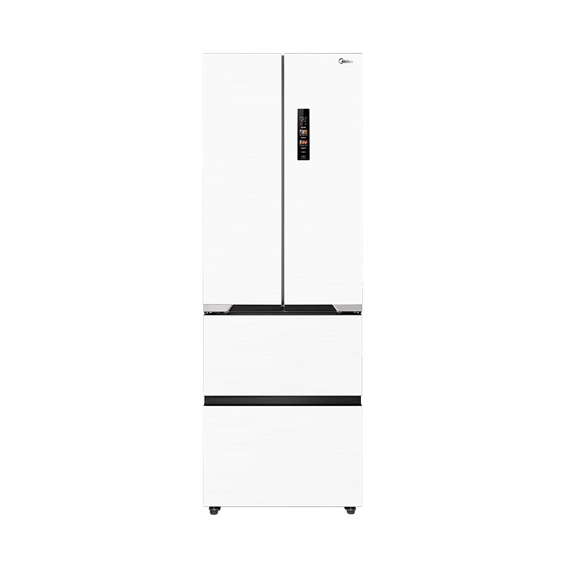 再降价、预售、PLUS会员：Midea 美的 MR-421WUFPZE M60隐形嵌法式四开门冰箱 421升