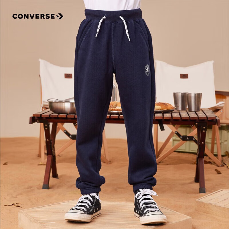 PLUS会员：CONVERSE 匡威 童装男童保暖加绒长裤 50.3元（需用券）