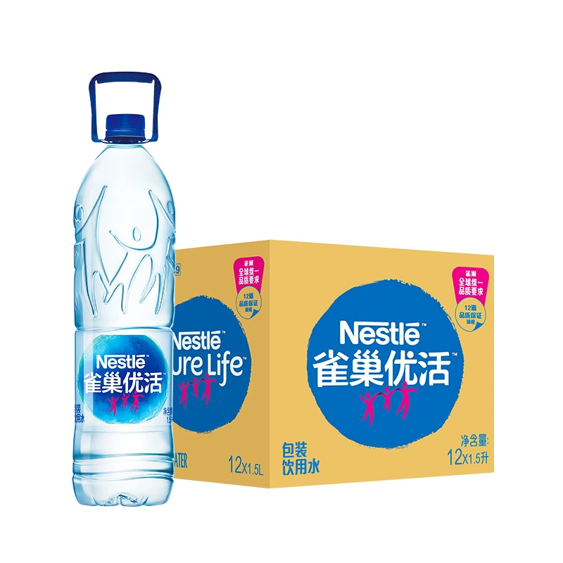 Nestlé Pure Life 雀巢优活 饮用水非矿泉水1.5Lx12瓶/箱 ￥20.41