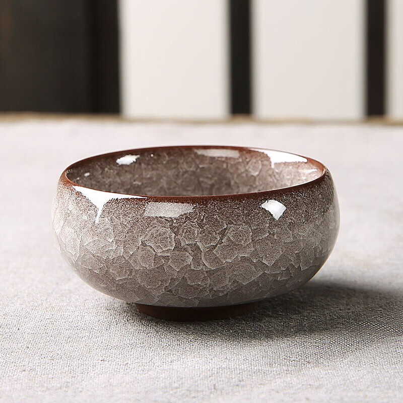 景盏 多彩冰裂纹釉茶杯 6只装 39.