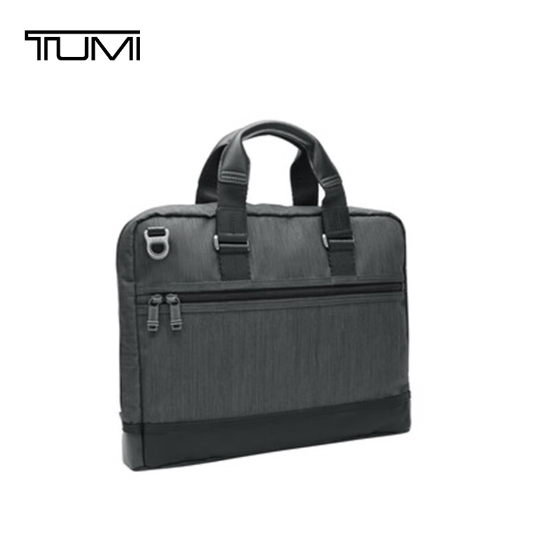 TUMI 男士公文包商务通勤大容量手提电脑包 炭黑色 1098元（需用券）