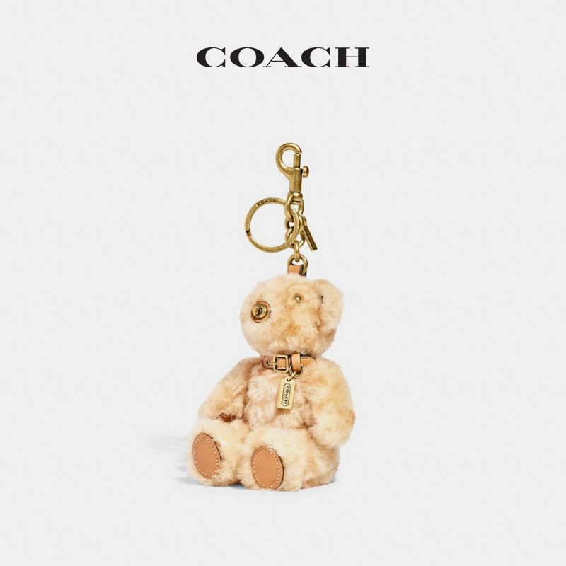 COACH 蔻驰 经典标志羊毛皮熊手袋挂件 CH112_B4/BE 2500元（需用券）