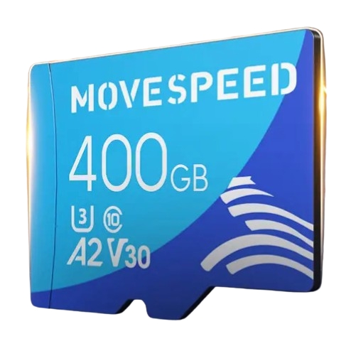 PLUS会员：MOVE SPEED 移速 YSTFT300 MicroSD存储卡 400GB（V30、U3、A2） 108.26元（需用