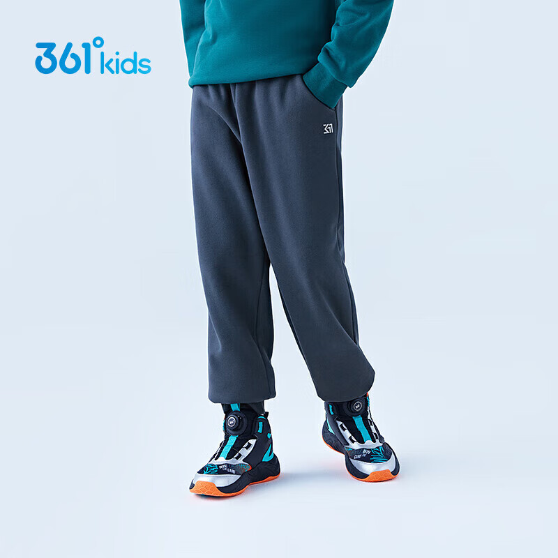 361° 儿童童装男女童通码（3-12岁）针织加厚长裤 蓝150 62.91元（需用券）