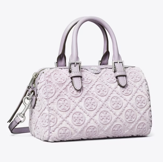 降价！Tory Burch 丝绒波士顿 香草紫 7折 $329（约2402.62元）