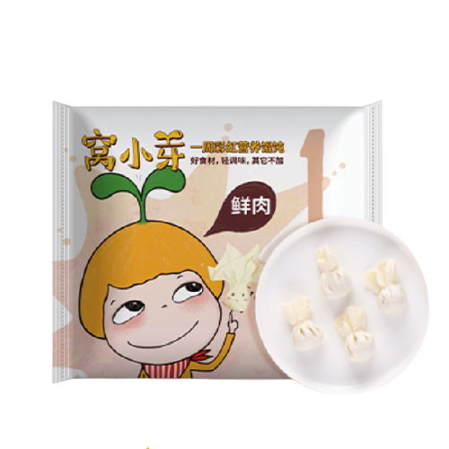 窝小芽 一周彩虹营养馄饨 鲜肉味 135g 5.83元（需用券）