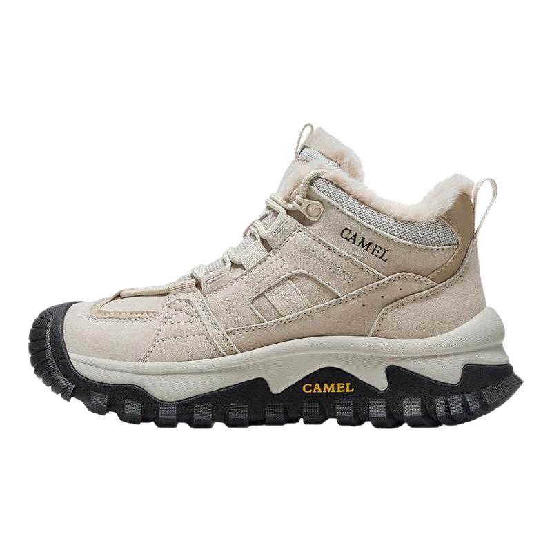 骆驼 户外登山鞋2025冬季女鞋雪地靴高帮防滑大棉鞋男加绒保暖鞋子 279元（