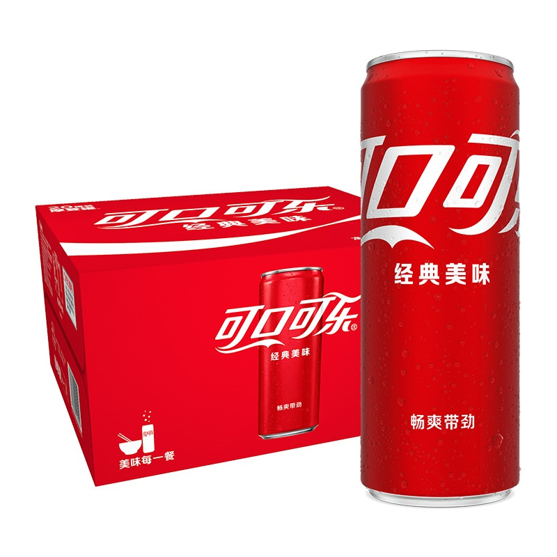 88VIP：可口可乐 Coca-Cola 碳酸饮料经典摩登罐汽水整箱装330ml*20罐 26.94元（需
