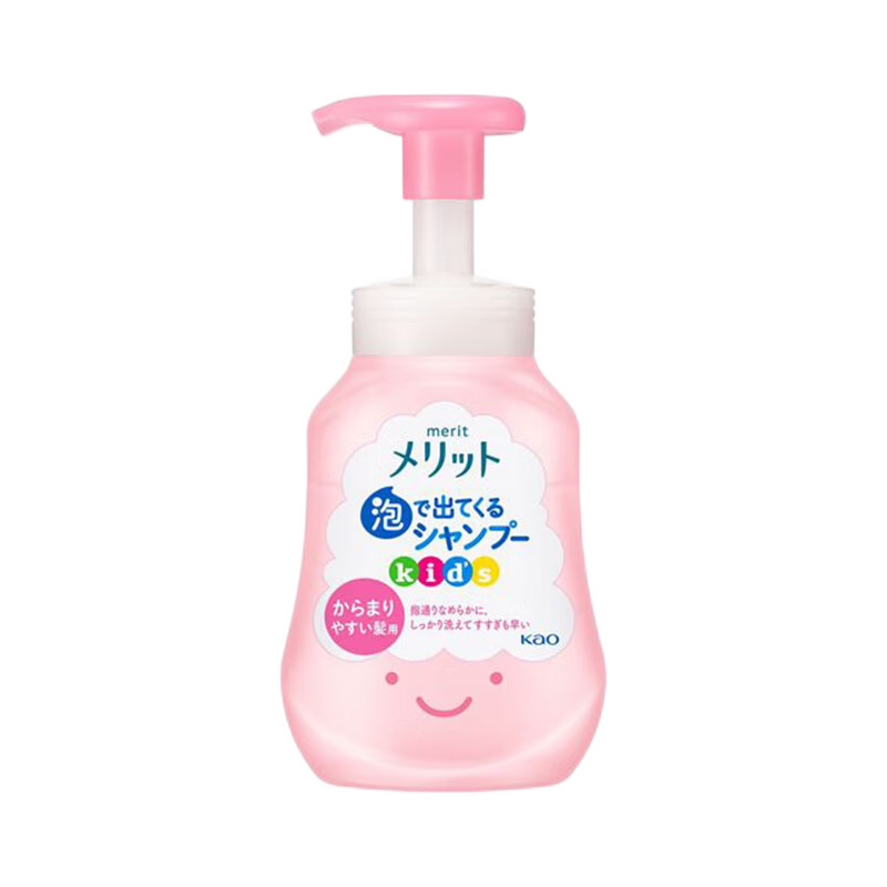 PLUS会员：KAO 花王 Merit系列桃香 2-6-12岁弱酸性 儿童泡沫洗发水 300ml 16.88元包