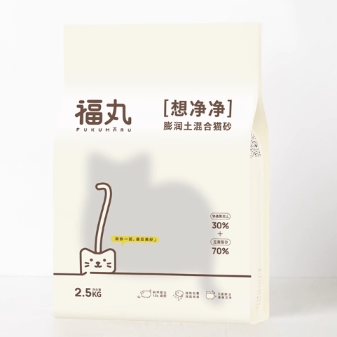 FUKUMARU 福丸 宠物膨润土豆腐混合猫砂 7.5kg 40.6元（需用券）