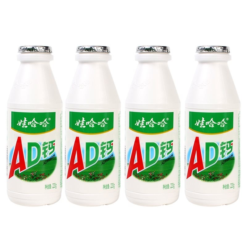 WAHAHA 娃哈哈 AD钙奶风味含乳饮料 220g*4瓶 ￥3.8
