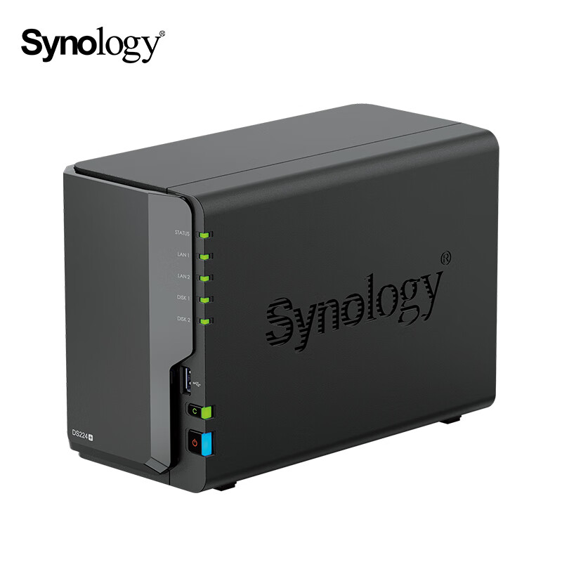 百亿补贴：Synology 群晖 DS224+ 双盘位NAS（赛扬J4125、2GB）+希捷酷狼 机械硬盘 