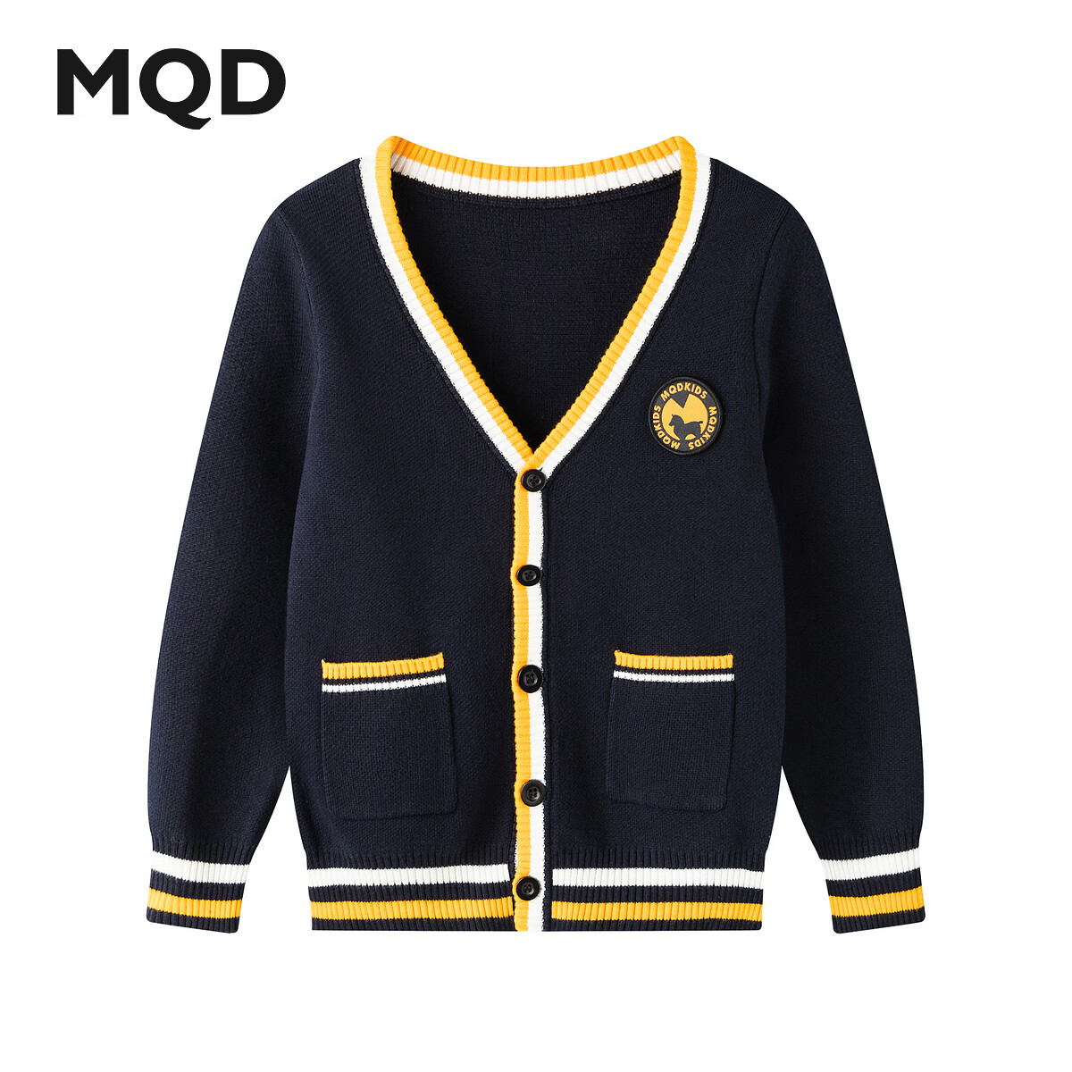 MQD 马骑顿 男女款长袖线衫秋冬款儿童针织衫毛衣 藏青5 160 54元（需用券）