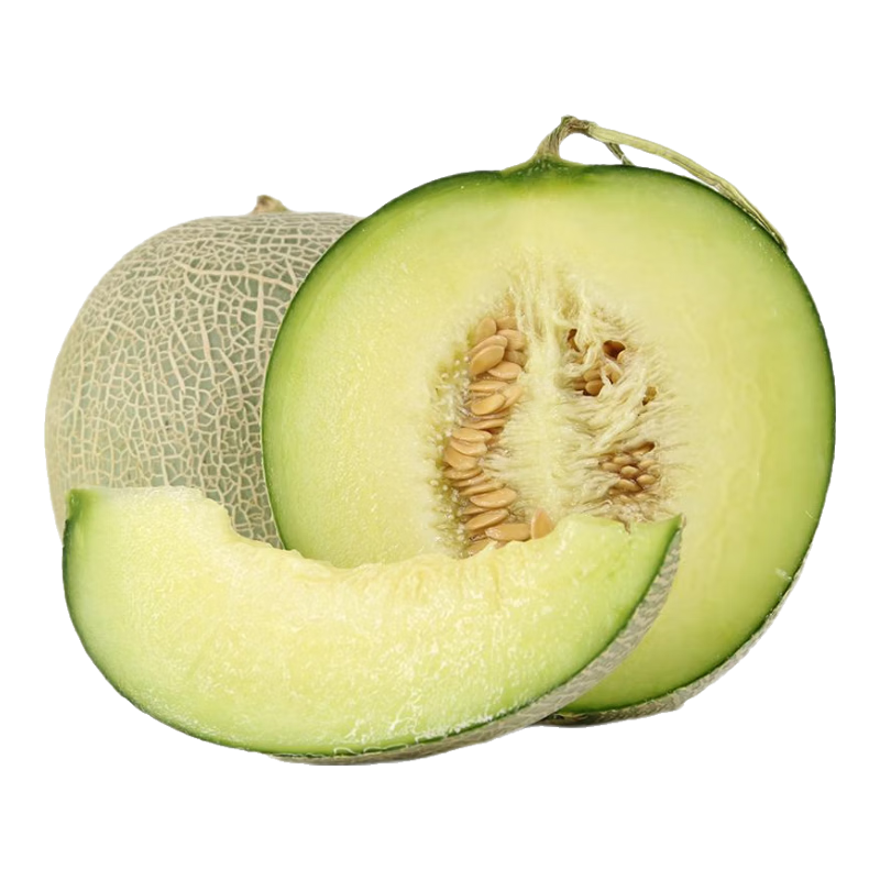 京鲜生 玫珑网纹甜瓜 2粒装 净重2kg 冰淇淋网纹蜜瓜源头直发 24.9元（需用券