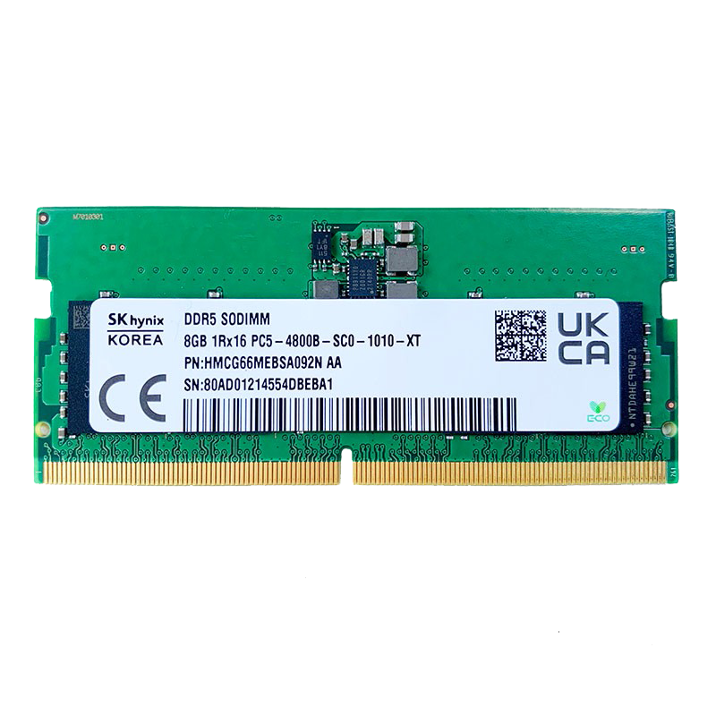 PLUS会员、需首购礼金：JUSOTON 海力士DDR5 笔记本内存条 原厂adie颗粒 【8GB】DD