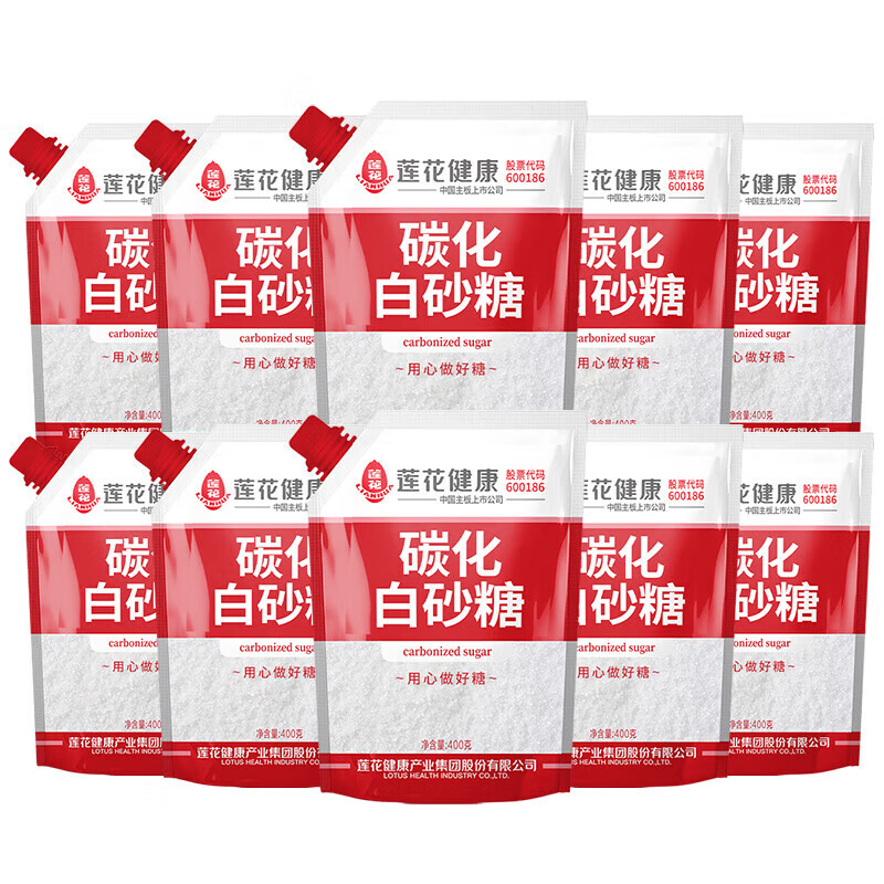 LIANHUA 莲花 无硫碳化白砂糖 400g*10袋 83.46元（需用券）