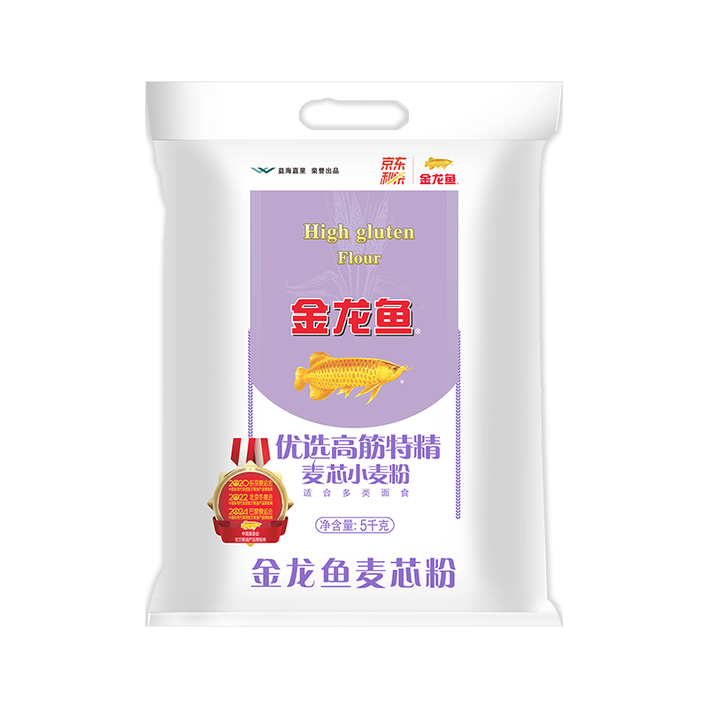金龙鱼 优选高筋特精麦芯小麦粉 5kg 15.91元
