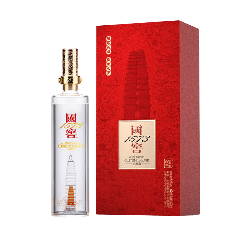 泸州 老窖国窖1573 雁塔祈福 52度600ml 1瓶 869元包邮(需用券)