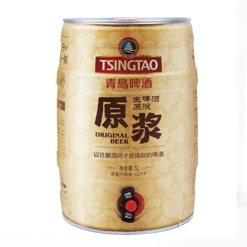 TSINGTAO 青岛啤酒 原浆啤酒 5L 218元