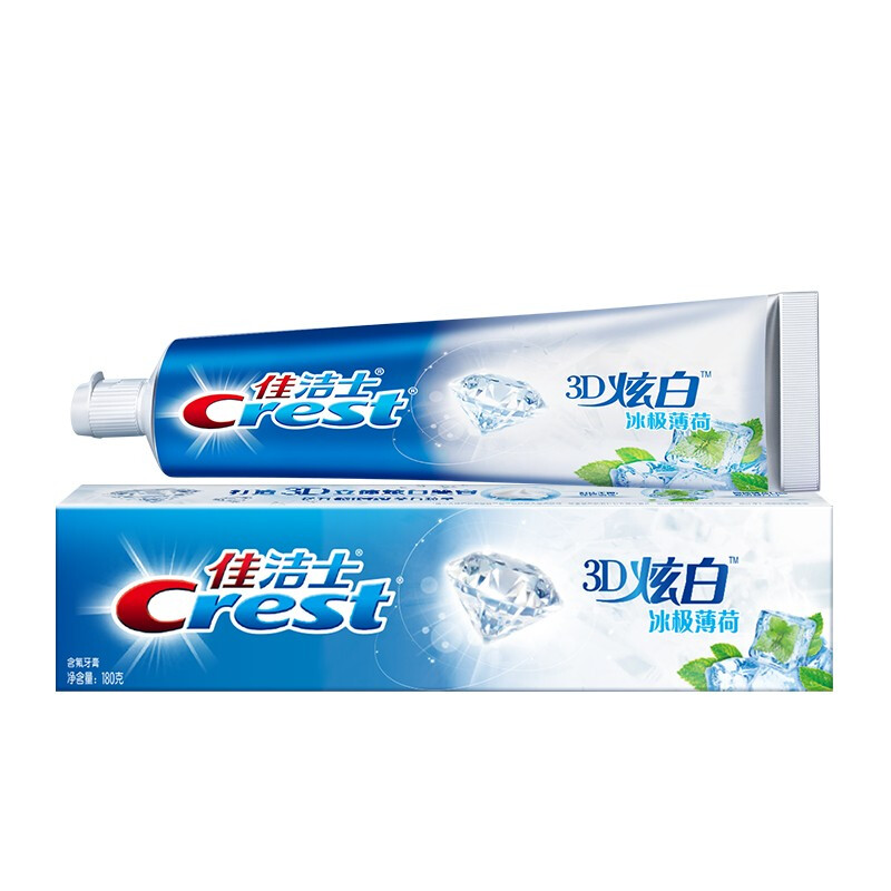佳洁士 3D炫白冰极薄荷牙膏170g
