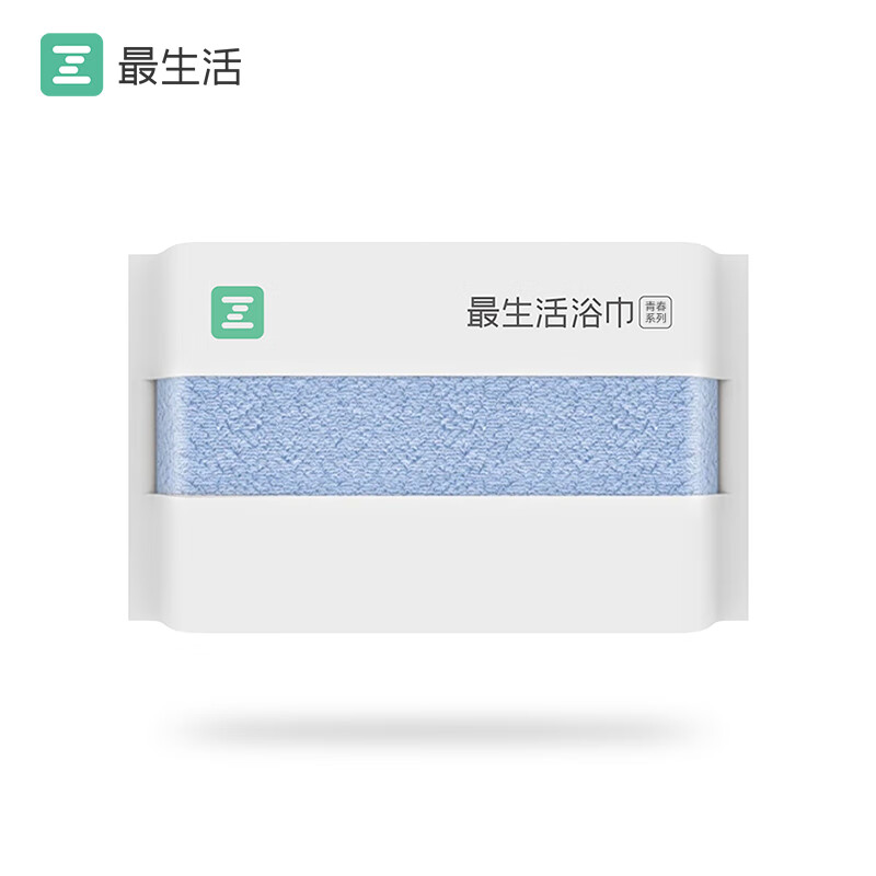 Z towel 最生活 青春系列浴巾3A抗菌浴巾纯棉强吸水家用洗澡 1条装 54.9元（需