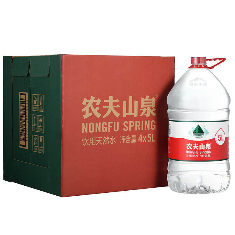 农夫山泉 饮用水天然水 桶装4L*4整箱 22.41元