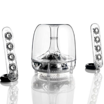 移动端、京东百亿补贴：哈曼卡顿 SoundSticks III 有源音箱 白色 997元（需用券